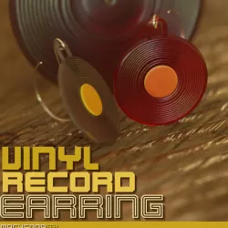 Vinyl Record Earrings