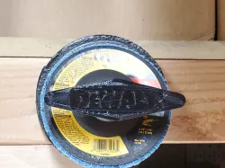 Wall mount for 5" angle grinder wheels