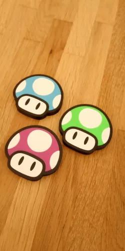 Well Known Mushroom Fridge Magnet