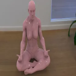 yoga muscle girl