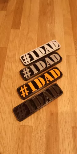 #1 DAD Fridge Magnet