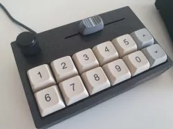 12-key Macropad with rotary encoder and slide pot
