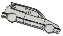 1989 Honda Civic EF Hatchback Side View