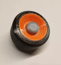 3 colored front wheel for print with single extruder