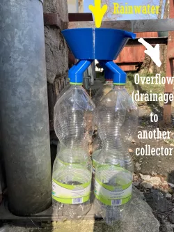 4funnel - rainwater collector (stackable to cascade)