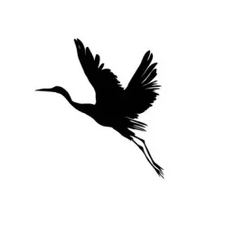 Airbrush stencil stencile Crane 02