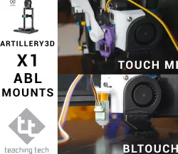Artillery3D X1 Sidewinder Touch Mi & BLtouch mounts
