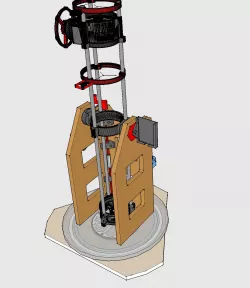 Azimuth/Altitude mount for the Hadley 114/900 telescope