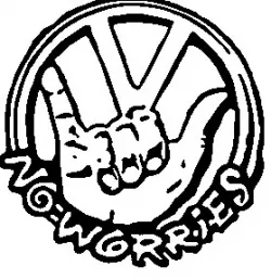 Badge "VW No Worries"