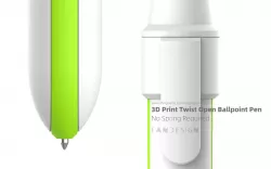 Ballpoint Pen - Twist Open Without Spring