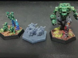 Beast mounted infantry 6mm for scifi wargaming