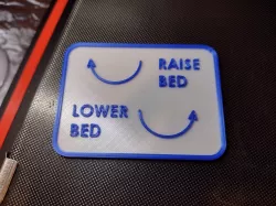 Bed Levelling Sign
