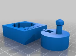 Blockmit Bitcoin Crypto Seed Phrase REMIXED for 4mm Letter and 7 mm by 7 mm Stamps Security Mold Jig Washer Stamp