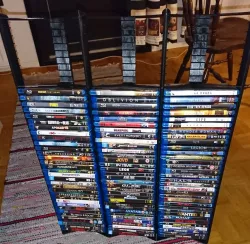 Bluray, PS3 and PS4 game case stand (extensible)