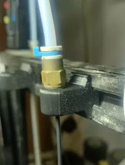 Bowden Tube Support/Holder on Aluminum Extrusion