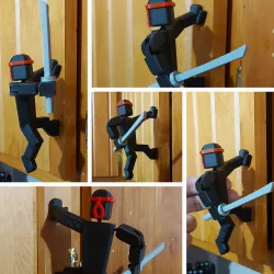 Cabinet Ninja, an articulated handle
