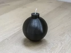 Cartoon Bomb (No Supports or Glue Required)