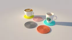 Coaster - circle (minimalistic)