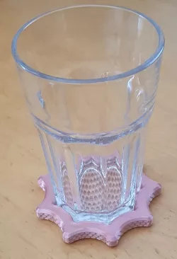coaster for IKEA "nonagon" style drinking glasses