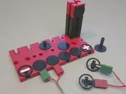Conductive touch buttons for fischertechnik