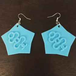 Curly Tube Earrings