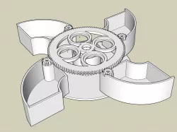 Cylinder Geared Box For MultiPurposes (In Progress)