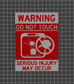 Don't touch my 3d printer - wall sign