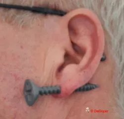 Ear wood screw
