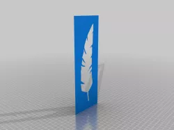 Feather stencil