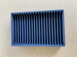 Filament swatch cards and card box