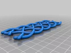 Five strand straight braid (Openscad)