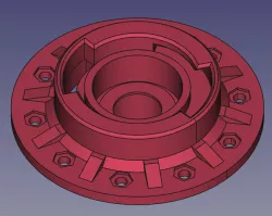 Flange for Moulinex meat grinders