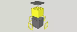 Foam darts storage box