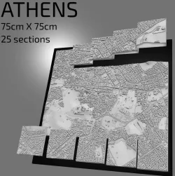 FRAME FOR 3D PRINTED LANDMARK OF ATHENS