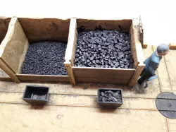 G scale coal pile