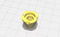 GoPro Thumb Screw for m4 nut (Remix of  Lo-Pro GoPro thumbscrew)