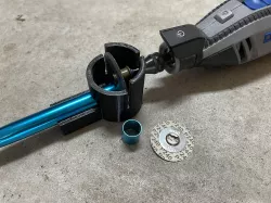 Jig for tube cutting and sanding with Dremel