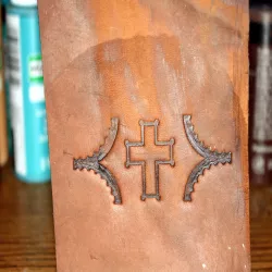 Leather Cross Imprint Stamp