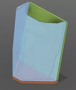 Low poly face mold