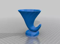 Low Poly Horn Planter