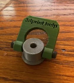 Low-profile knob that folds flat.