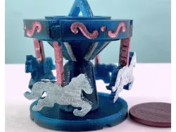 Mini Carousel (Spins and prints in place!)
