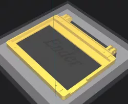 Pi 400 Display Mount Bracket for Waveshare 7 inch screen