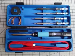 Pinecil Case (stores 4 tips, USB cable & accessories)