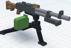 PKM light machine gun on tripod - Team Yankee 1:100