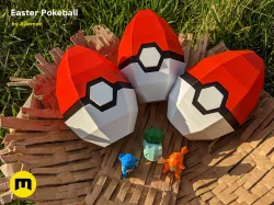Pokeball Easter Egg Box Decoration