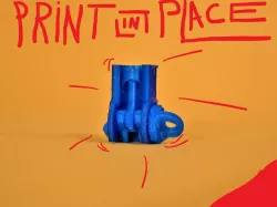 Print in Place Engine Keychain! -Easy to print!