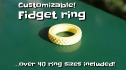 Print-in-place fidget ring
