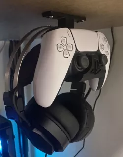 PS5 controller/headset under desk mount