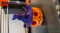 Pumpkin snap on witches hat (With new stl)